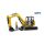 Bruder Cat Mini Excavator munkással (02466)