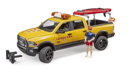 Bruder RAM 2500 Power Wagon Lifeguard figurával (02506)