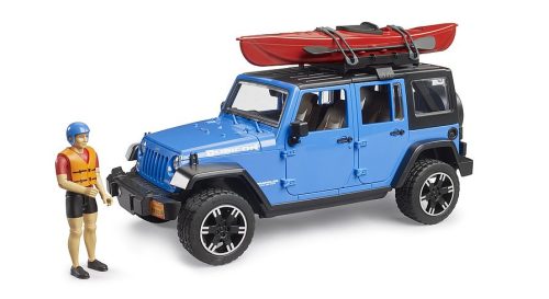 Bruder Jeep Wrangler Rubicon Unlimited kajakkal és kajakozóval (02529)