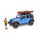 Bruder Jeep Wrangler Rubicon Unlimited kajakkal és kajakozóval (02529)