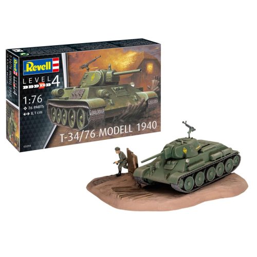 Revell T-34/76 Modell 1940  1:72 makett harcjármű (03294)