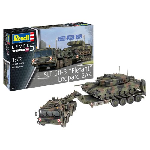 Revell SLT 50-3 Elefant + Leopard 2A4 / 1:72 makett harcjármű (03311)