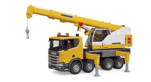 Bruder Scania Super 560R Liebherr darus teherautó (03571)