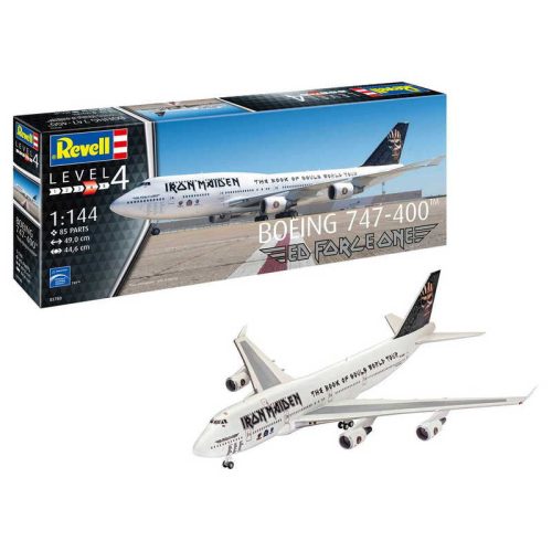 Revell Boeing 747-400 Iron Maiden Ed Force One 1:144 makett repülő (03780)