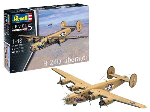 Revell B-24D Liberator 1:48 (03831) repülő makett