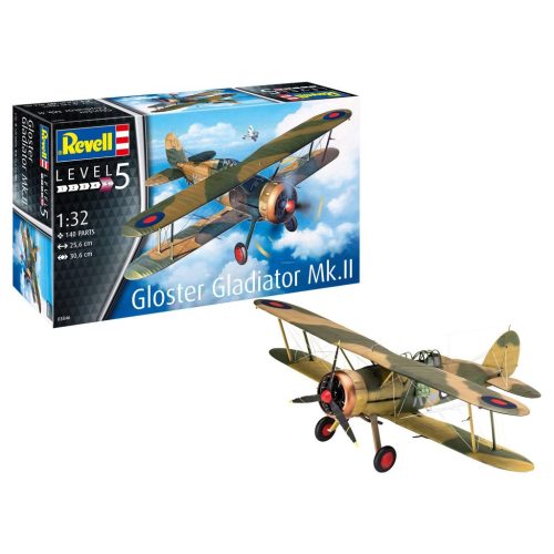 Revell Gloster Gladiator Mk. II  1:32 makett repülő (03846)