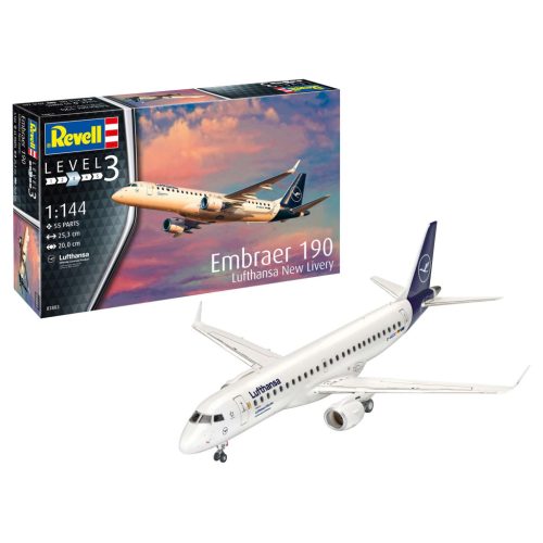 Revell Embraer 190 Lufthansa New Livery  1:144 makett repülő (03883)