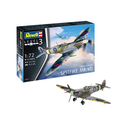 Revell Spitfire Mk. Vb 1:72 makett repülő (03897)