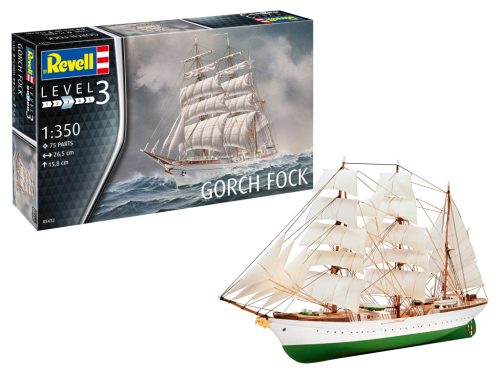 Revell Gorch Fock  1:350 makett hajó (05432)