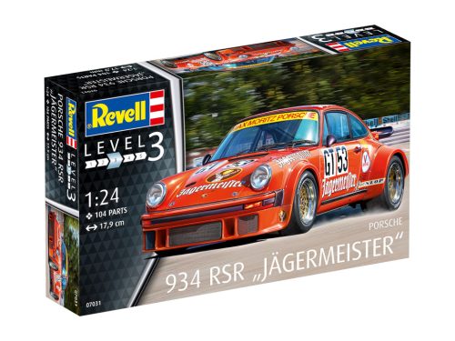 Revell Porsche 934 RSR Jagermeister makett  1:24 makett autó (07031)