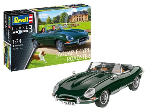 Revell Jaguar E-Type Roadster  1:24 makett autó (07687)