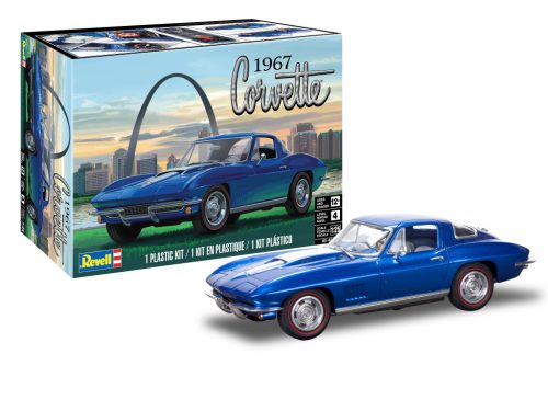 Revell 1967 Corvette Coupe 1:25 makett autó (14517)