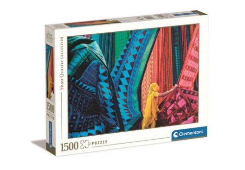 Clementoni 1500 db-os puzzle - Színes szövetek (31706)