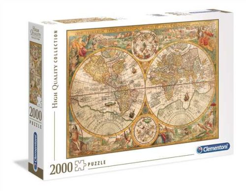 2000 db-os puzzle ősi térkép (32557) - Clementoni