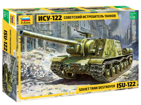 Zvezda Military ISU-122 /RR/  1:35 makett harcjármű (3534)