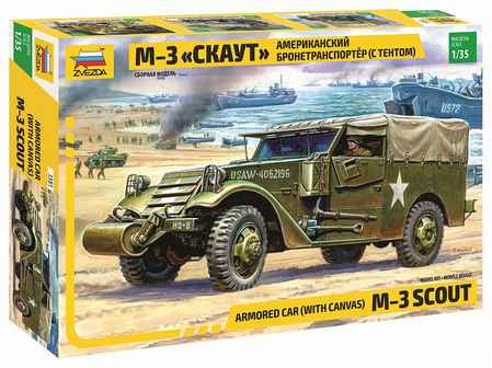 Zvezda - M3 Armored Scout Car with Canvas