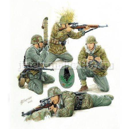 Zvezda German sniper team makett figura 1:35 (3595)