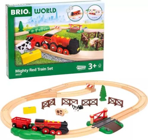 Brio 36029 Piros Action Lokomotív szett 