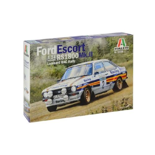 Italeri Ford Escort RS1800 MK. II Lombard RAC Italy 1:24 makett autó (3650S)