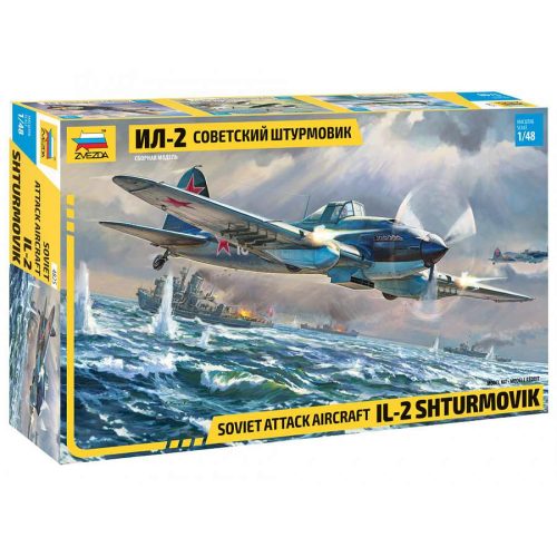 Zvezda IL-2 Stormovik 1:48 makett repülő (4825)