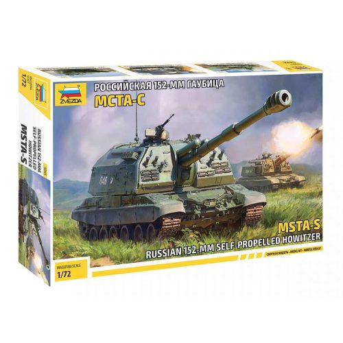 Zvezda MSTA-S Self Propelled Howitzer  1:72 makett harcjármű (5045)