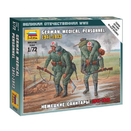 Zvezda German Medical Personnel /1941-43/  makett figura 1:72 (6143)