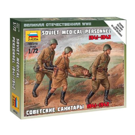 Zvezda Soviet Medical Personnel /1941-42/  makett figura 1:72 (6152)