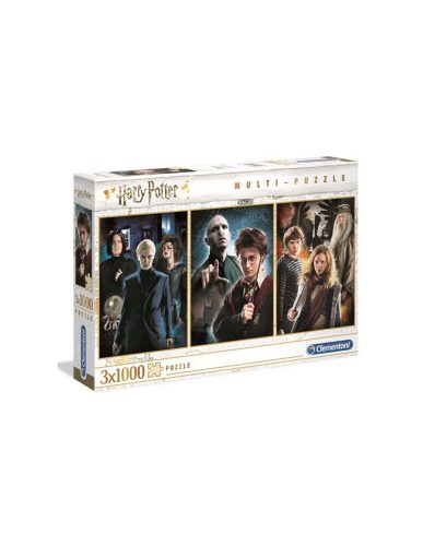 Harry Potter - 3 x 1000 db-os puzzle (61884) - Clementoni