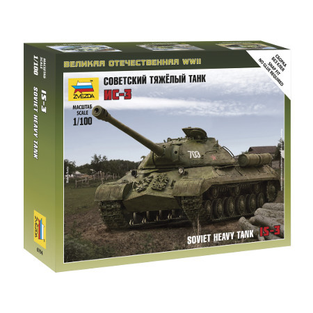 Zvezda Soviet Tank IS-3  makett figura 1:100 (6194)