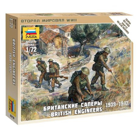 Zvezda British Engineers  makett figura 1:72 (6219)