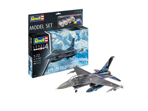 Revell F-16D Fighting Falcon 1:72 makett készlet festékkel, ragasztóval (63844)