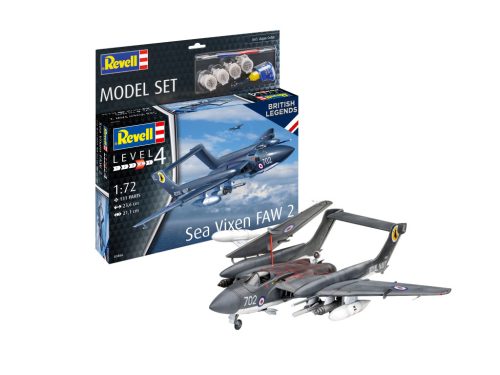 Revell Sea Vixen FAW 2 1:72 makett készlet festékkel, ragasztóval (63866)