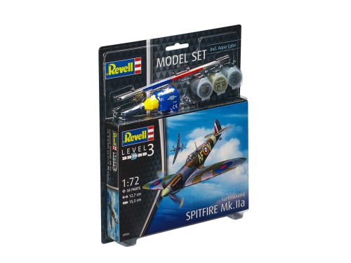 Revell Spitfire Mk. IIa makett 1:72 makett készlet festékkel, ragasztóval (63953)