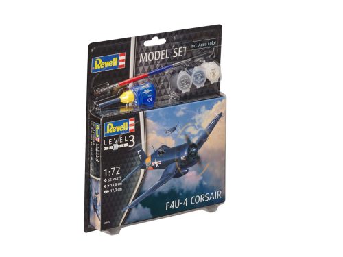 Revell F4U-4 Corsair 1:72 makett készlet festékkel, ragasztóval (63955)