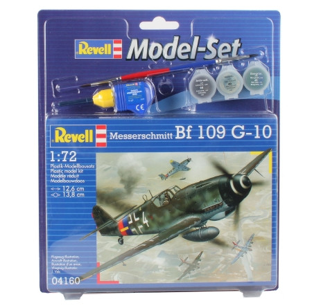 Revell Messerschmitt Bf 109 G-10 makett 1:72 makett készlet festékkel, ragasztóval (64160)