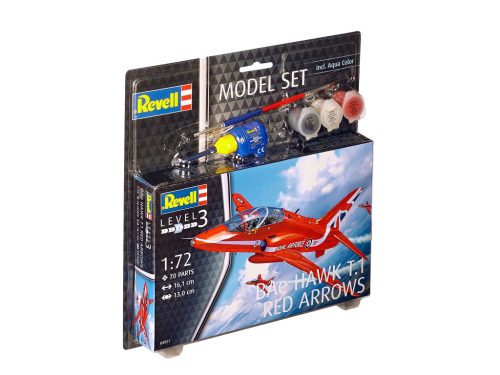 Revell Bae Hawk T-1 Red Arrows 1:72 makett készlet festékkel, ragasztóval (64921)