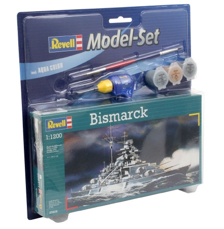 Revell Bismarck 1:1200 makett készlet festékkel, ragasztóval (65802)