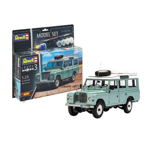 Revell Land Rover Series III 1:24 makett készlet festékkel, ragasztóval (67047)