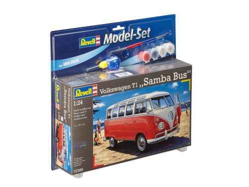 Revell VW T1 Samba Bus 1:24 makett készlet festékkel, ragasztóval (67399)