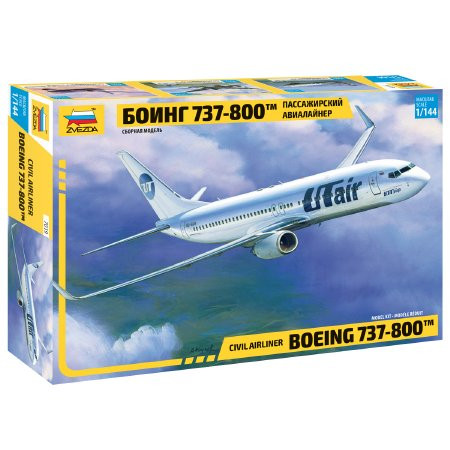 Zvezda Boeing 737-800 makett  1:144 makett repülő (7019)