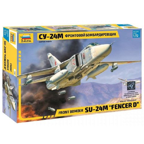 Zvezda Sukhoi Su-24M Fencer-B  1:72 makett repülő (7267)