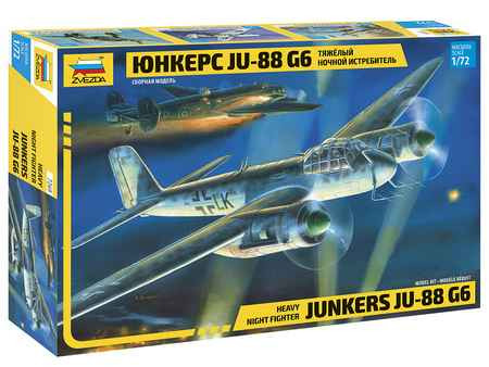 Zvezda - Junkers Ju-88G6 German bomber 1:72 (7269)