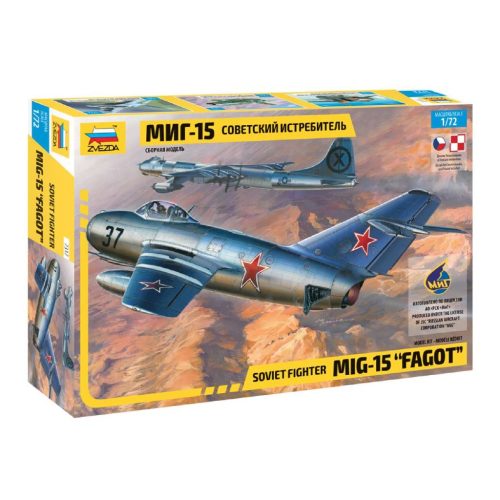 Zvezda MIG-15 Fagot  1:72 makett repülő (7317)