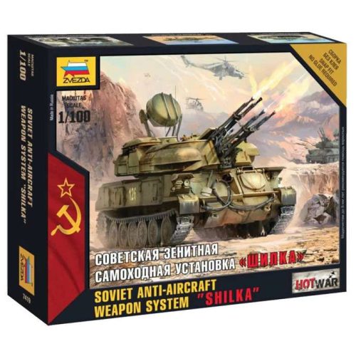 Zvezda Shilka Mini kits Modern  1:100 makett harcjármű (7419)