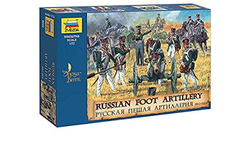 Zvezda Russian Foot Artillery 1812-14 makett figura 1:72 (8022)