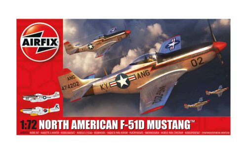 Airfix North American F-51D Mustang 1:72 makett repülő (A02047A)