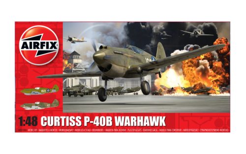 Airfix Curtiss P-40B Warhawk  1:48 makett repülő (A05130A)