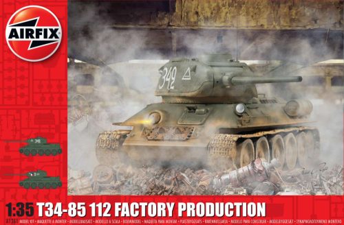 Airfix T34-85 112 Factory Production 1:35 makett harcjármű (A1361)