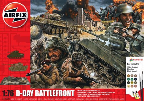 Airfix D-Day Battlefront Gift Set 1:76 makett készlet festékkel, ragasztóval (A50009A)