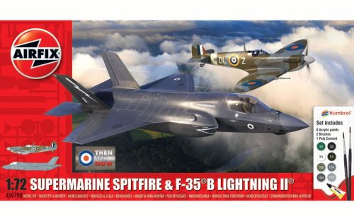 Airfix - Then and Now Spitfire Mk.Vc  F-35B Lightning II 1:72 makett szett (A50190)